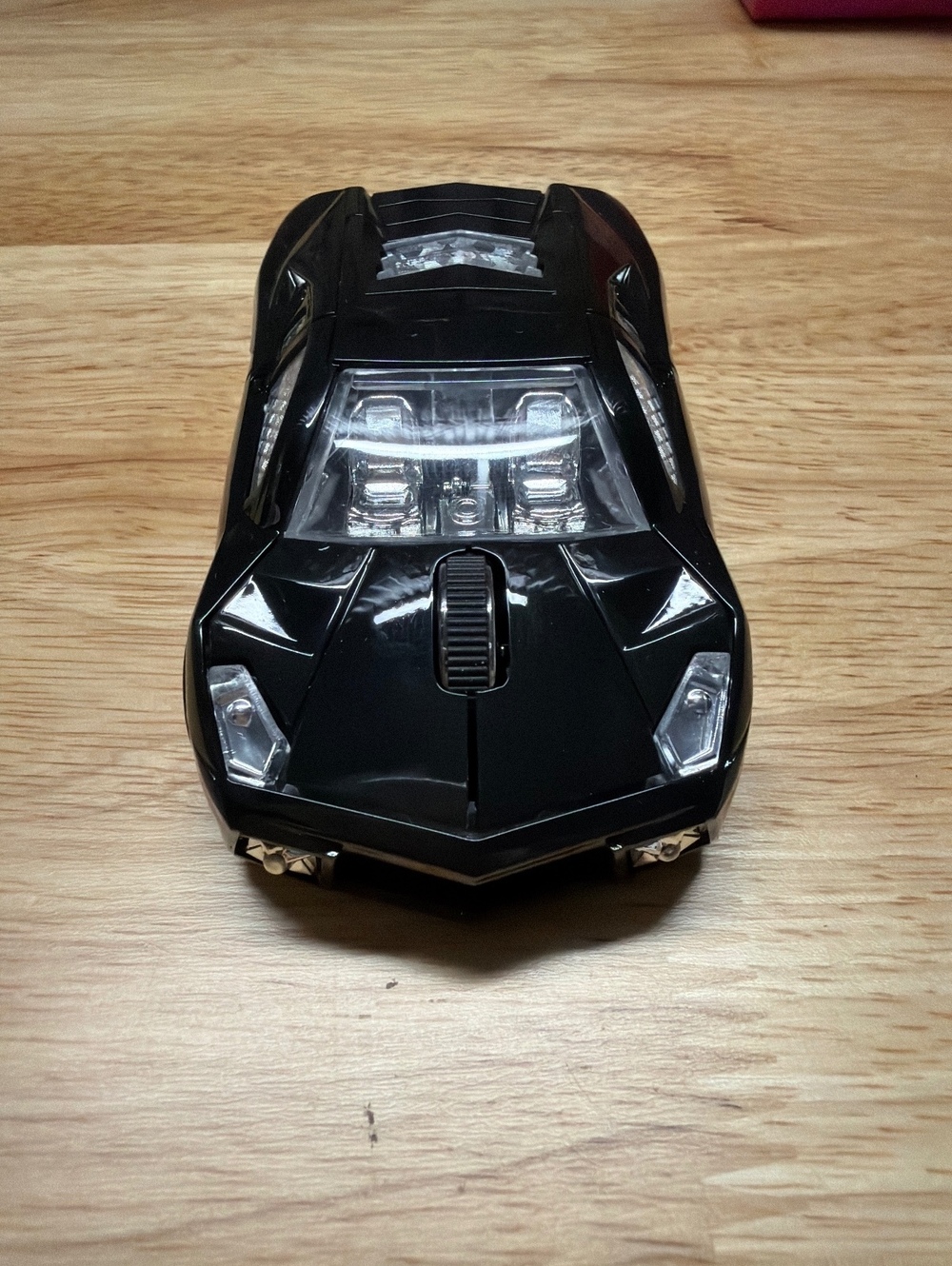 Black Sports Car Shaped Wireless Optical Mouse with Scroll Wheel nib